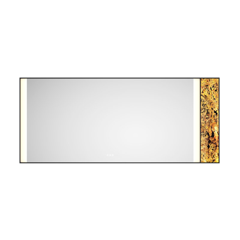 Miroir de salle de bain 84x36inch, Argent argent