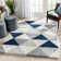 Arden Power Loom Navy Blue/Grey Rug
