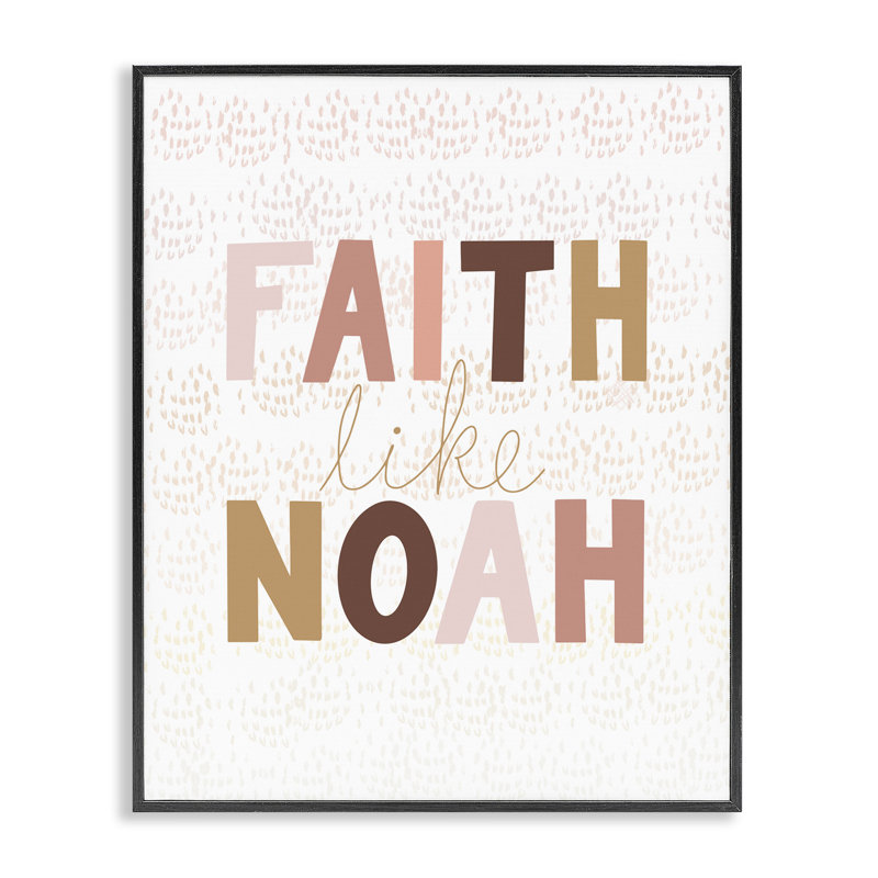 Estampe numérique pastel «Faith Like Noah» par Tara Moss, Giclée encadrée noir minuit, H 14 po x l 11 po
