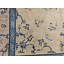 Ivory Beige Cream White Wool Rectangle Hand Knotted Pile Antique 1920s Floral Medallion Rug