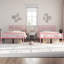 Modern Metal Bed Frame with Cross-design Headboard & Footboard-230473505-206394829