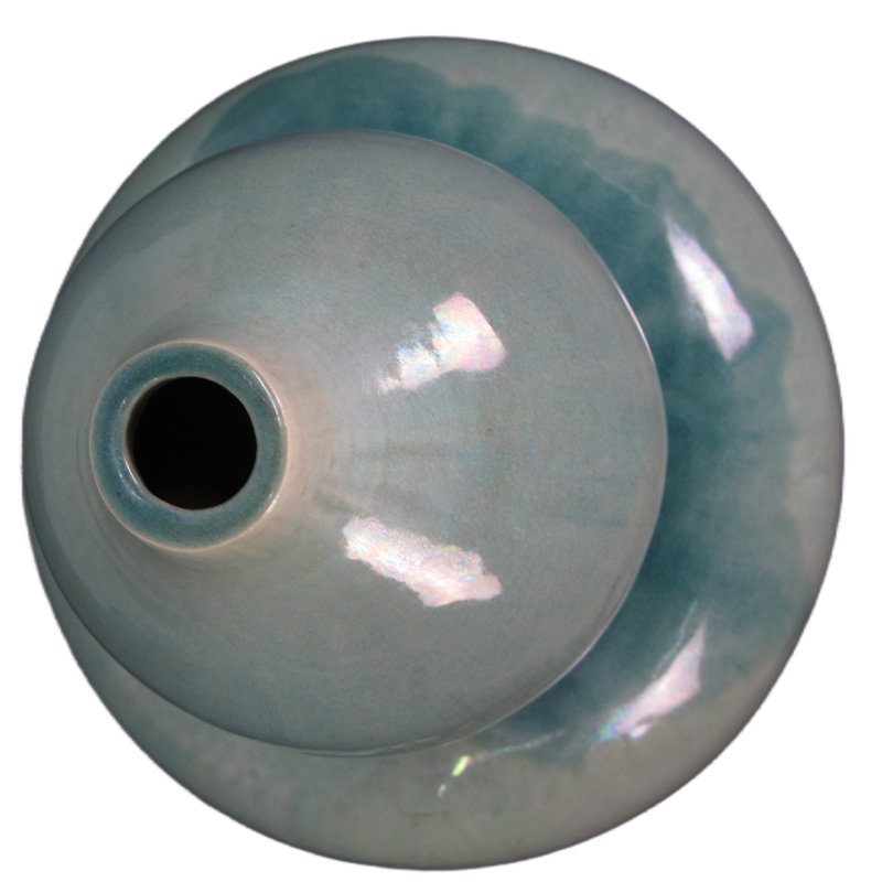 Asian Classic Handmade Table Vase, Turquoise