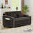 Versatile Foldable Double Seat Recliner, Comfortable Velvet Pull-Out Sleeper Sofa Bed With Side Pockets, USB Port, Swivel Phone Stand, Ashtray And Adjustable Backrest-178860273