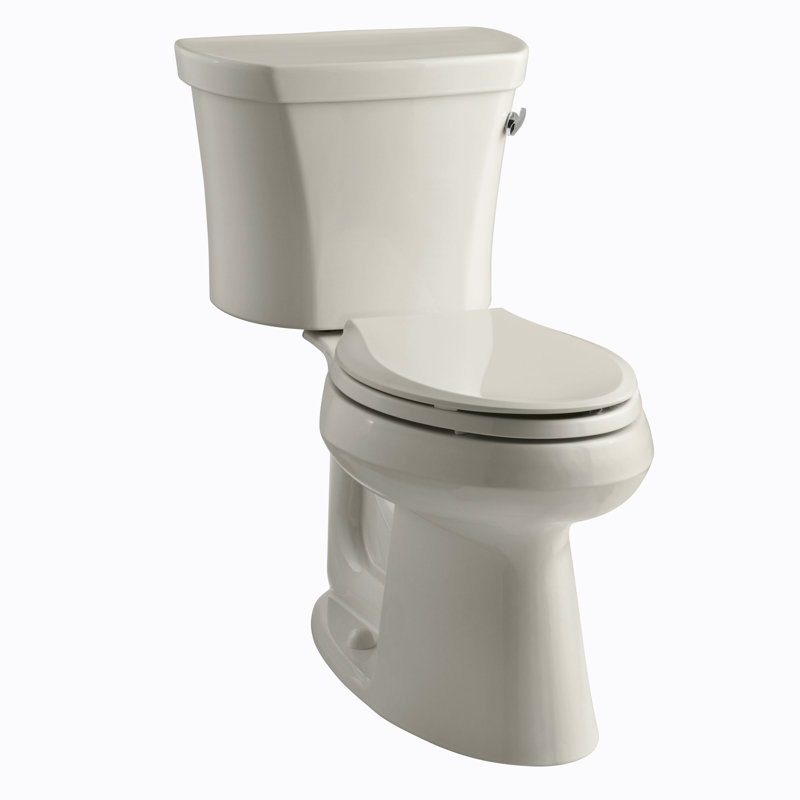 Highline™ 1.28 GPF Water Efficient Elongated Two-Piece toilet (Seat Not Included), Sandbar
