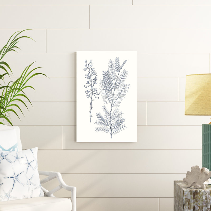 Indigo Botany Study VII, H 30 po x l 20 po