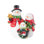 3 Piece Snowman Figurine Set with Christmas Lights
