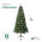  Brighampton Spruce Christmas Tree, 7' with Metal Base Stand, Green-979159302