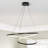 Lustre moderne intelligent 1 lumière avec télécommande Keahi Wi-Fi-788320834