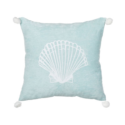 Castlethorpe Blue Square Cushion