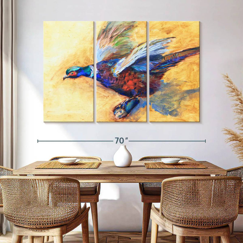 Brampt Pheasant, 42" H x 65" W