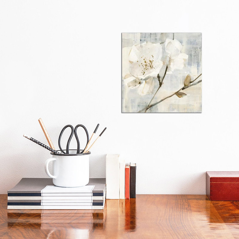 Elegance In Greige I by Albena Hristova - Wrapped Canvas Painting, 30.48 cm H x 30.48 cm W