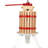 1.6 Gal Manual Fruit Wine Press, Wood Steel Fruit and Wine Press With T-Handle, Stable Triangular Structure, Wine Making Press for Outdoor, Kitchen, Manual Assembly Required