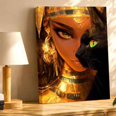 Reproduction d'art égyptien égyptien sur toile, égyptien