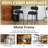 Modern Curved Back Upholstered Counter Stool-266403267