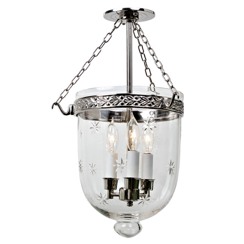 Geralynn Glass Semi Flush Mount