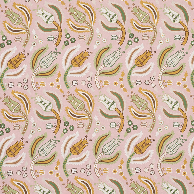 Malabar Vine Fabric, Blush