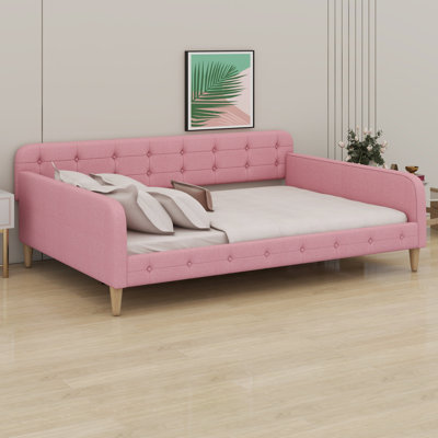 Upholstered Daybed With 4 Support Legs