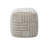 Yinka 18"H Striped Cotton Pouf Ottoman