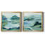 Lush Valley I - ensemble de 2 peintures sur toile encadrées-169619254-169619212