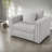 Modern Sofas with Storage, Compact Light Gray Metal Single Seat for Home