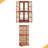 Vintage Curio Display Cabinet With Glass Doors - Antique Showcase For Collectibles, Four Adjustable Shelves-1239691211