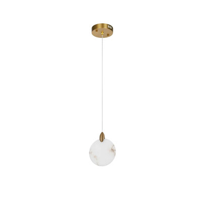 Luminaire suspendu en albâtre 6 pouces Foreston