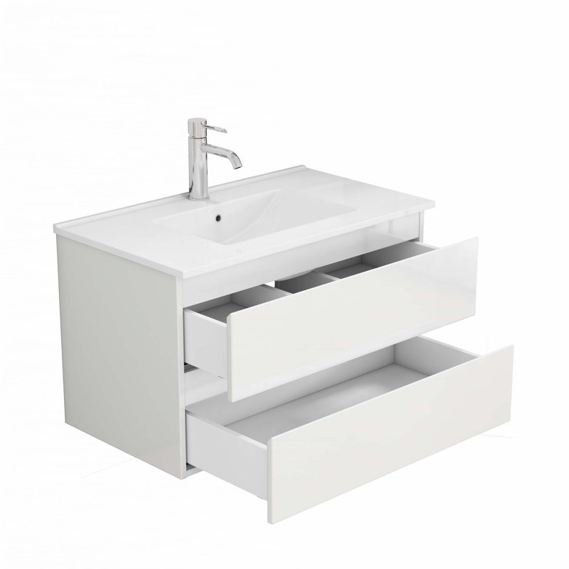 Ensemble de meuble-lavabo avec lavabo et meuble-lavabo avec 2 grands tiroirs, 32"