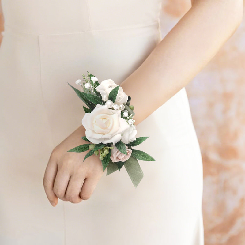 2 pièces fleurs de mariage, fleurs artificielles