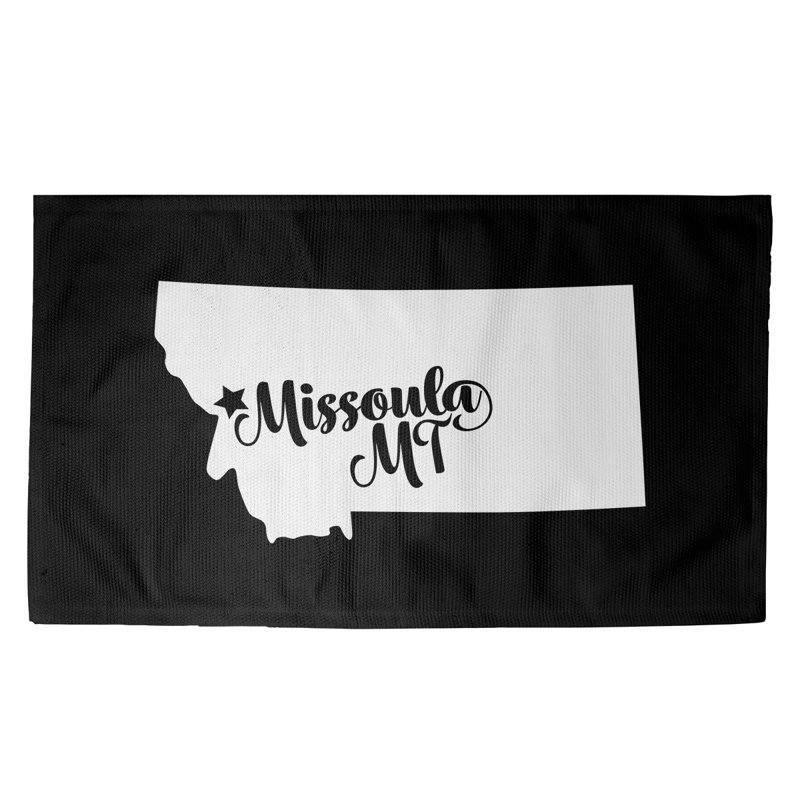 Tapis de zone noire missoula montana, Rectangle 5 pi x 7 pi