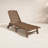 Lakeside POLYWOOD Nautical Chaise with Wheels-9706104