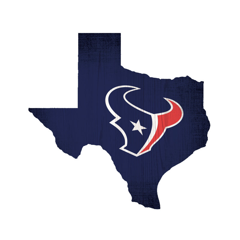 Modern Entertainment Wall Decor on Wood, Houston Texans