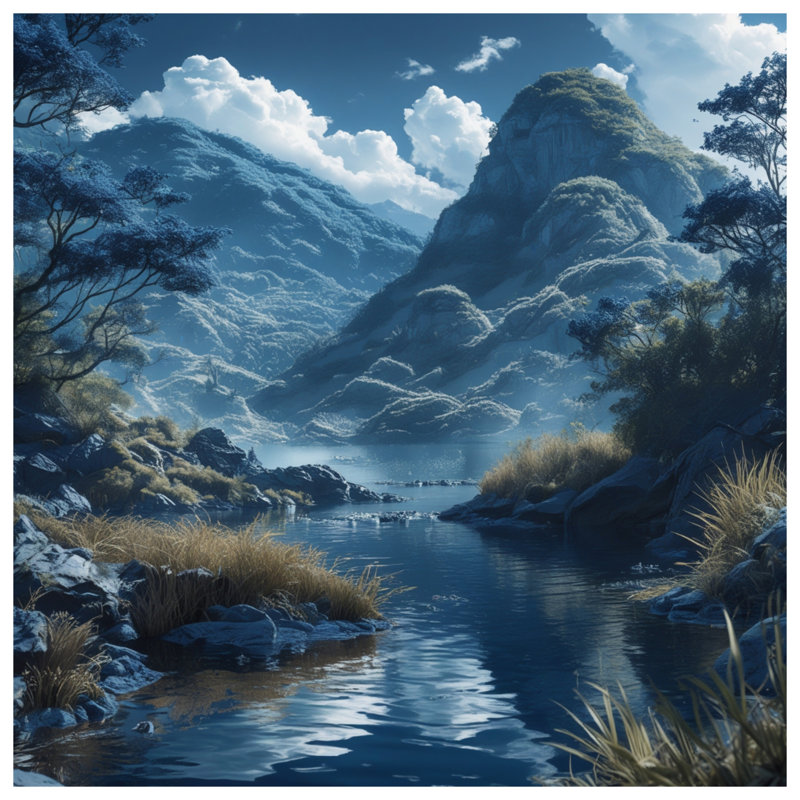 Rideaux de douche Mountain River, L 70 po x H 84 po