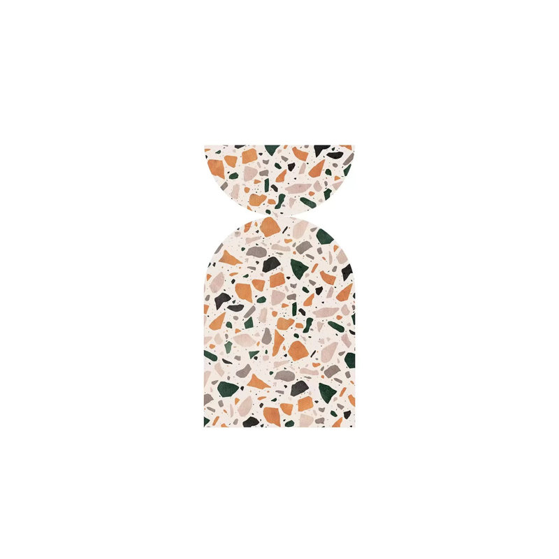 Abstract Terrazzo by Whales Way - Painting on Canvas, 66.04cm H x 45.72cm W x 1.91cm D, Wrapped Canvas