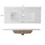 Meuble-lavabo mural 36 po avec portes à fermeture douce et deux tablettes à ouverture latérale