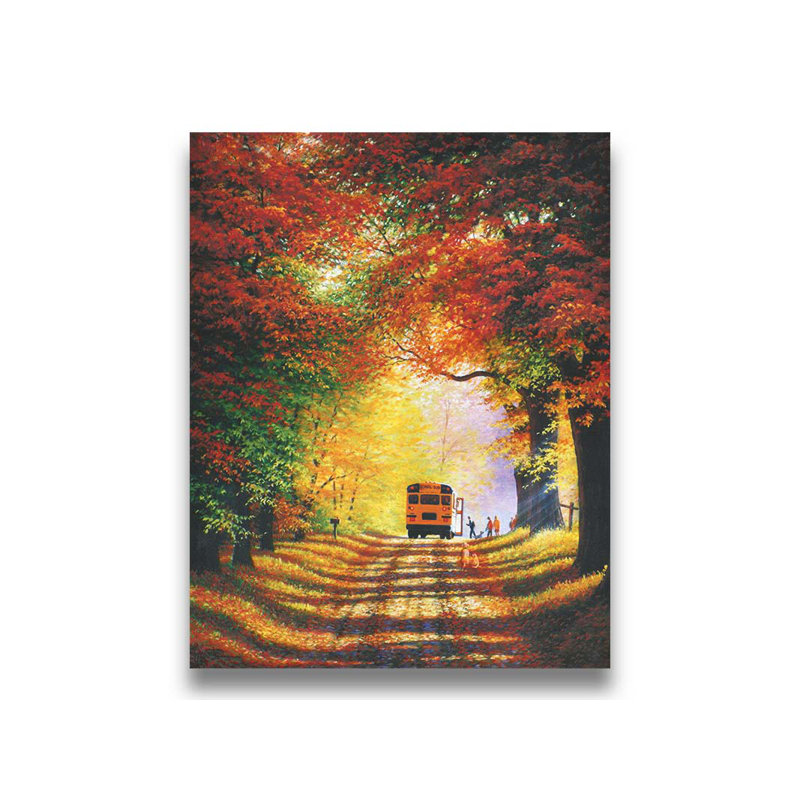 «Road to the future» par Charles White, Toile sans cadre, H 16 po x l 20 po, Pas de tapis