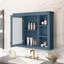 Armoire à pharmacie de 35 po x 28 po, armoire de rangement murale pour salle de bain, armoire de salle de bain moderne avec miroir, armoire à miroir avec 6 tablettes ouvertes (meuble-lavabo non inclus)