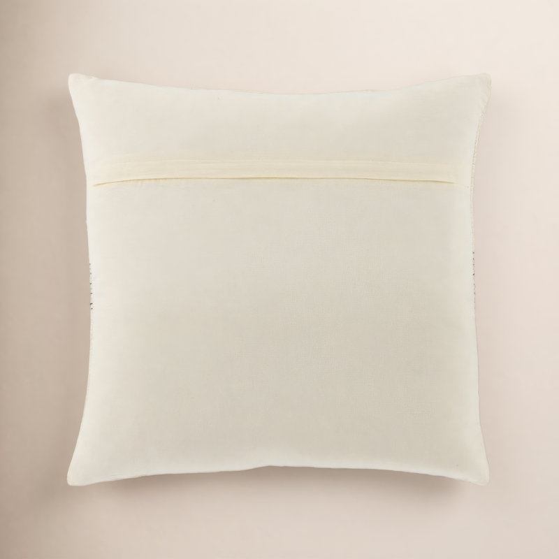 Coussin carré 100% laine Cason, 20 po x 20 po, Housse de coussin seulement - sans coussin