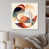 White Floater Framed