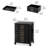 (Restocked) Mahisha Black Metal Filling Cabinet For Home Office with Wheels,Fully Assembled 