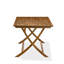 Table de salle à manger A Patio - table rectangulaire en bois d'acacia avec feuille papillon, 36 x 60 pouces