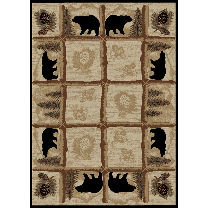 Tapis géométrique Haysi Haysi, Rectangulaire 3 pi 11 po x 5 pi 3 po