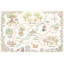 Papier peint fantaisiste Woodland Map, livre de contes, aquarelle pastel-980167203-980167200