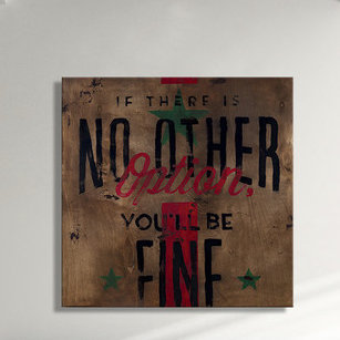 "and dandy" par rodney’s blanc, affiche rétro sur toile tendue, H 36 po x l 36 po x P 1,5 po