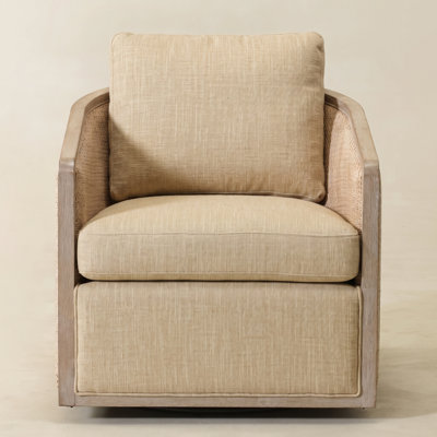 Chaise pivotante en bois de lin massif