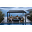 Pergola d'extérieur 10 'x 12' avec toit ajustable et cadre en aluminium renforcé-133662306-133662303