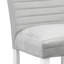 Ensemble de 2 chaises d'appoint en velours gris et blanc à finition brillante élisaveta