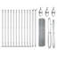 Fence Post Set Set Of 2 Metal Medium Durable-1477023833-1477023837