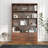 Tall Bookshelf With 10 Cubes And 3 Doors, 4-Tier Bookshelf, Open Shelf Bookcase With Cabinet, Modern Cube Storage Organizer For Living Room, And Office