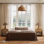 Suspension Corderra en rotin de style ferme moderne