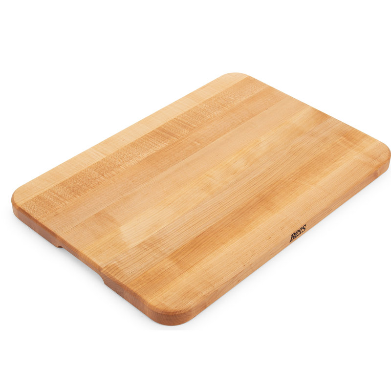 4-Cooks Series 1" Edge Grain Cutting Board, 8" W x 12" L, Maple
